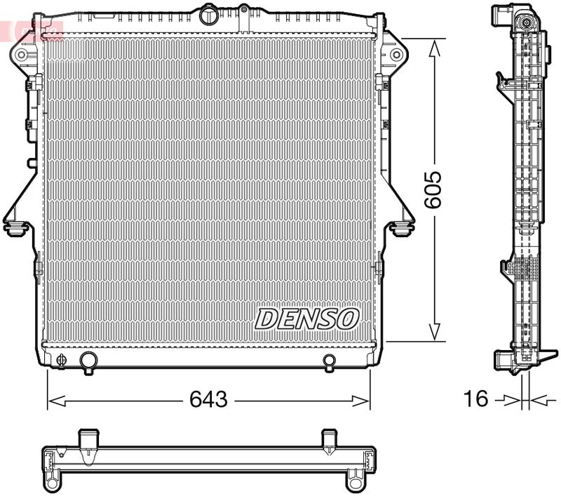 Kühler, Motorkühlung DENSO DRM10118