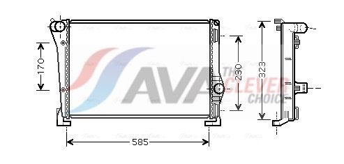 Kühler, Motorkühlung AVA QUALITY COOLING FTA2279