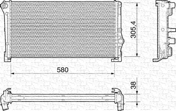 Kühler, Motorkühlung MAGNETI MARELLI 350213012000