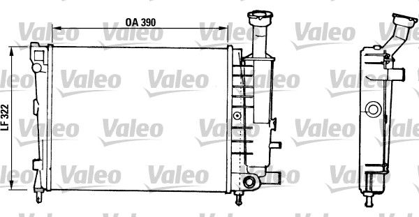 Kühler, Motorkühlung VALEO 816706