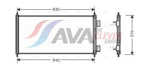 Kondensator, Klimaanlage AVA QUALITY COOLING FD5303