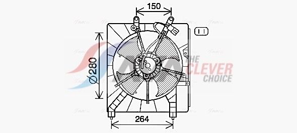 Lüfter, Motorkühlung AVA QUALITY COOLING HD7539