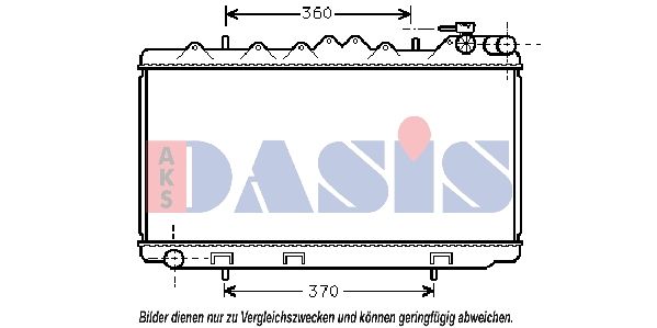 Kühler, Motorkühlung AKS DASIS 070160N
