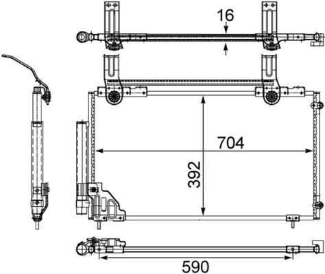 Kondensator, Klimaanlage MAHLE AC471000S