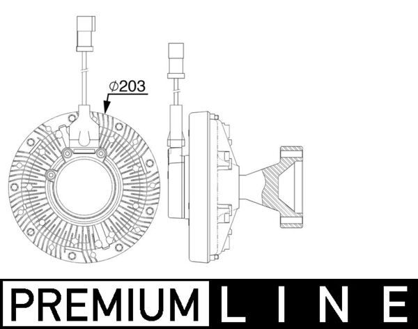 Kupplung, Kühlerlüfter MAHLE CFC255000P