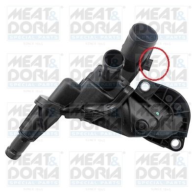 Thermostat, Kühlmittel MEAT & DORIA 92858