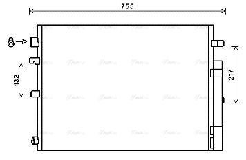 Kondensator, Klimaanlage AVA QUALITY COOLING rt5606d
