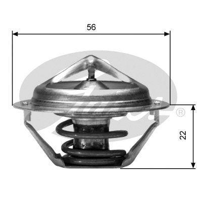 Thermostat, Kühlmittel GATES TH06182G1