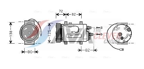 Kompressor, Klimaanlage AVA QUALITY COOLING AIAK178