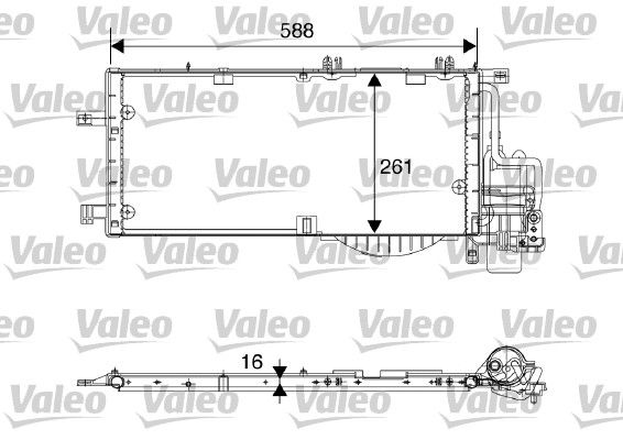 Kondensator, Klimaanlage VALEO 817844