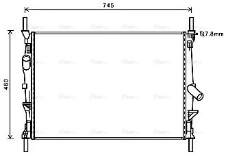 Kühler, Motorkühlung AVA QUALITY COOLING fda2589