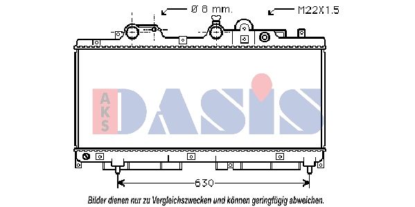 Kühler, Motorkühlung AKS DASIS 081220N