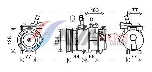 Kompressor, Klimaanlage AVA QUALITY COOLING HYK451