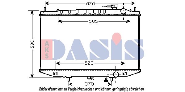 Kühler, Motorkühlung AKS DASIS 070146N
