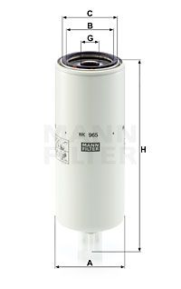 Bränslefilter MANN-FILTER WK 965 x