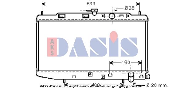 Kühler, Motorkühlung AKS DASIS 100321N