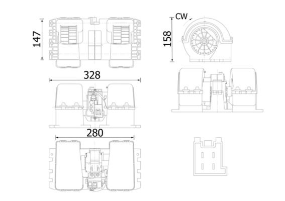 Innenraumgebläse MAHLE AB38000S