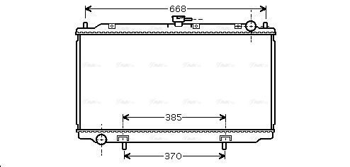 Kühler, Motorkühlung AVA QUALITY COOLING dn2220