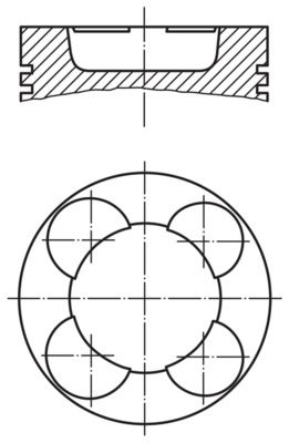 Kolben MAHLE 0036513