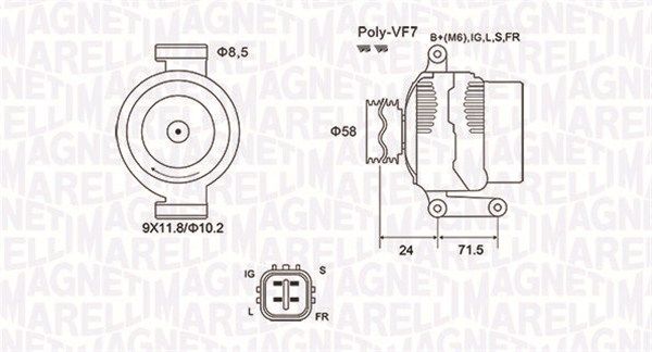 Generator MAGNETI MARELLI 063732036010