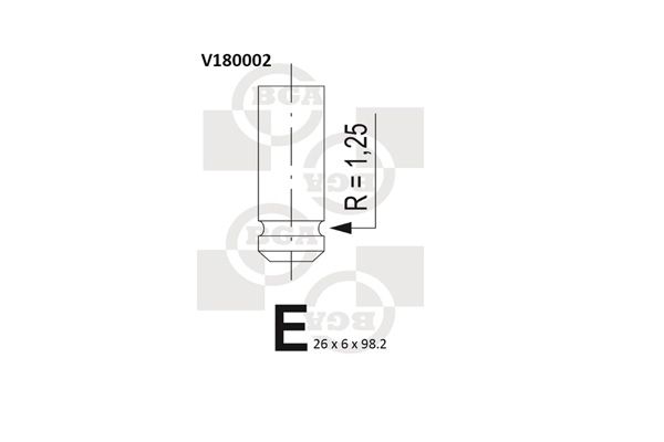Auslassventil BGA V180002