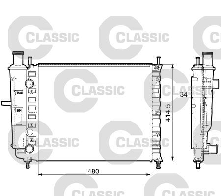 Kühler, Motorkühlung VALEO 232788