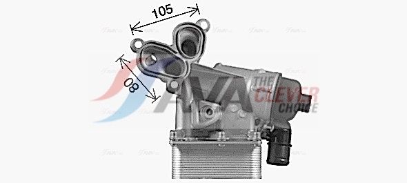 Ölkühler, Motoröl AVA QUALITY COOLING RT3631H