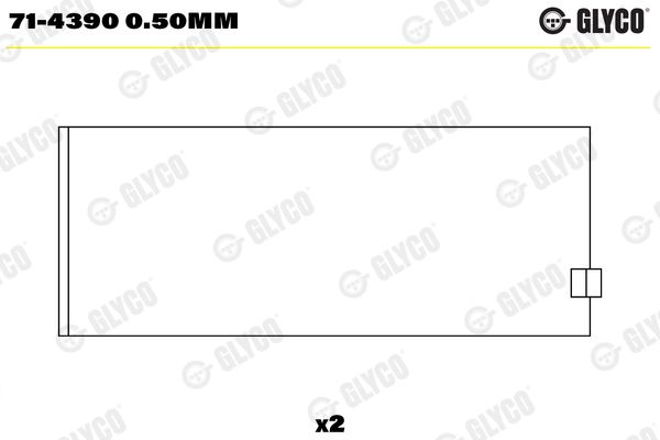 Pleuellager GLYCO 71-43900.50MM