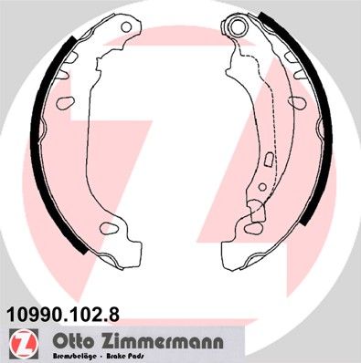Bremsbackensatz ZIMMERMANN 10990.102.8