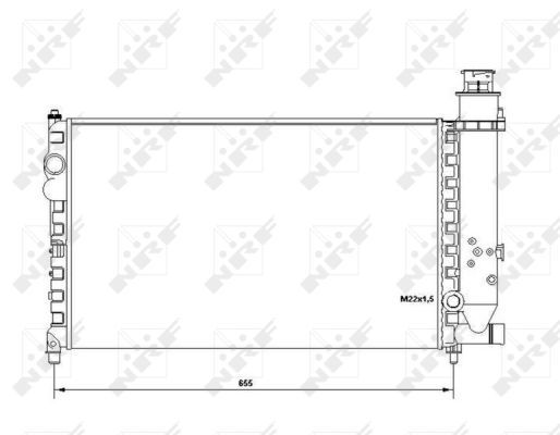 Kühler, Motorkühlung NRF 58683