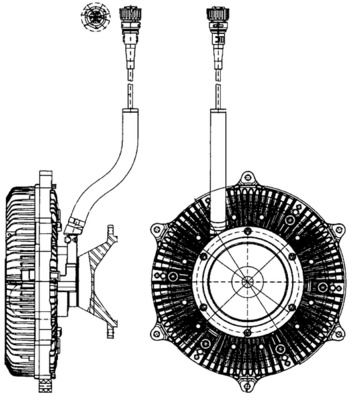 Kupplung, Kühlerlüfter MAHLE CFC215000P