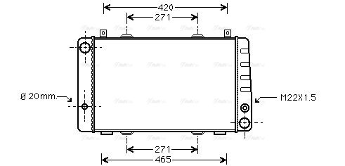 Kühler, Motorkühlung AVA QUALITY COOLING sa2009