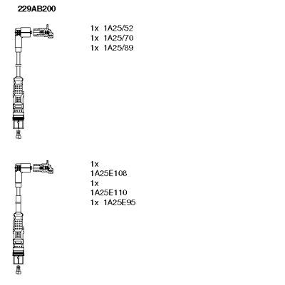 Zündleitungssatz BREMI 229AB200