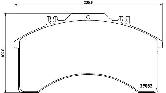 Bremsbelagsatz, Scheibenbremse BREMBO P A6 015
