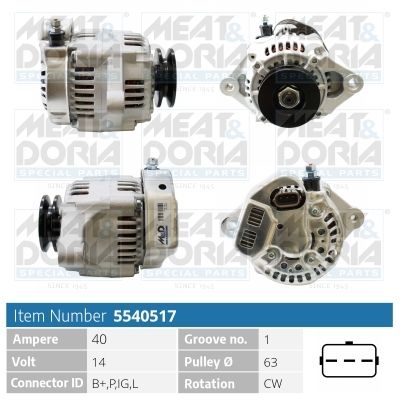 Generator MEAT & DORIA 5540517
