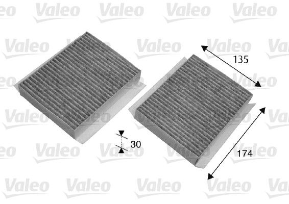 Pollenfilter / Innenraumfilter VALEO 698747
