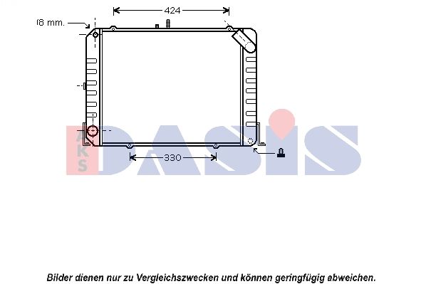 Kühler, Motorkühlung AKS DASIS 210188N