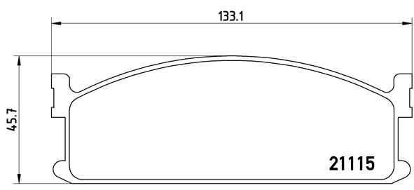Bremsbelagsatz, Scheibenbremse BREMBO P 59 008
