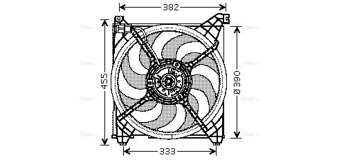 Lüfter, Motorkühlung AVA QUALITY COOLING hy7509