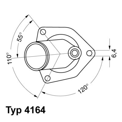 Thermostat, Kühlmittel WAHLER 4164.92D