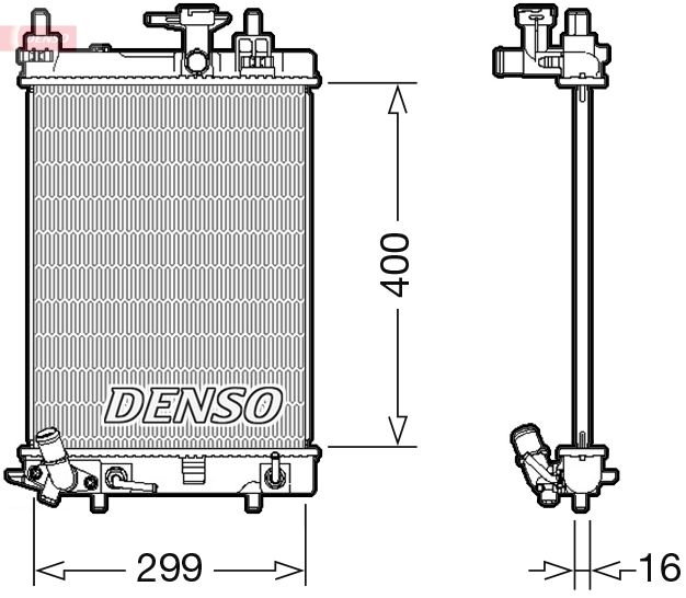 Kühler, Motorkühlung DENSO DRM35004