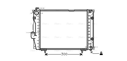 Kühler, Motorkühlung AVA QUALITY COOLING msa2069