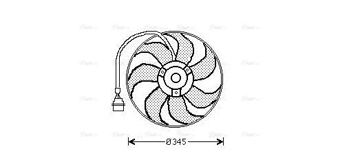 Lüfter, Motorkühlung AVA QUALITY COOLING ai7509