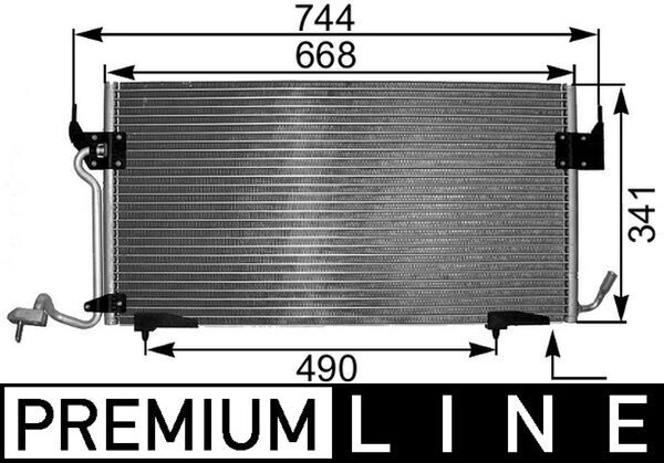 Kondensator, Klimaanlage MAHLE AC341000P
