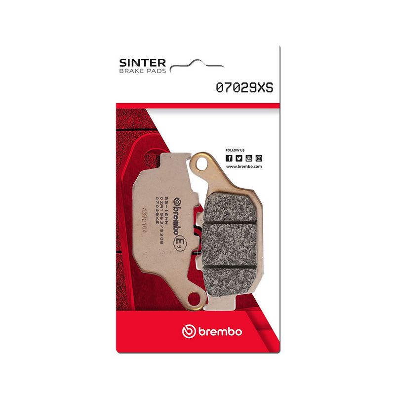 Bremsbelagsatz, Scheibenbremse BREMBO 07029XS