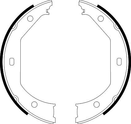 Bremsbackensatz Feststellbremse HELLA 8DA 355 050-381