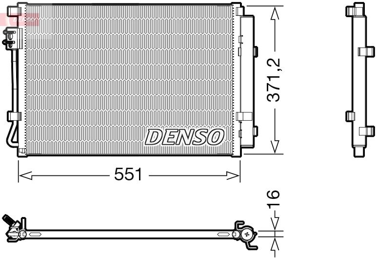 Kondensator, Klimaanlage DENSO DCN41022