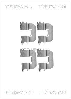 Zubehörsatz Scheibenbremsbelag TRISCAN 8105 181013