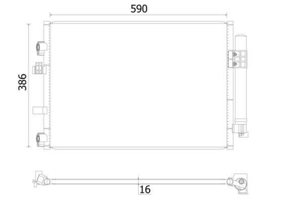Kondensator, Klimaanlage MAHLE AC930000S