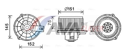 Innenraumgebläse AVA QUALITY COOLING KA8235